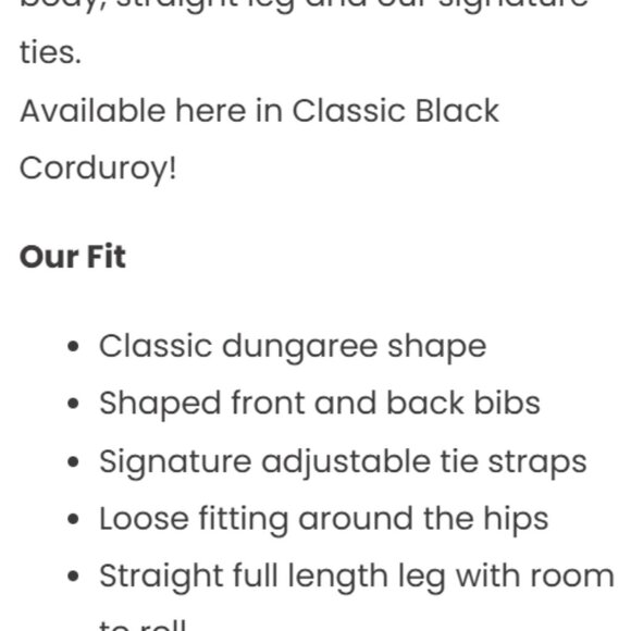 Lucy & Yak Orange Corduroy Overalls : Original Dungarees Organic Corduroy - Picture 5 of 6